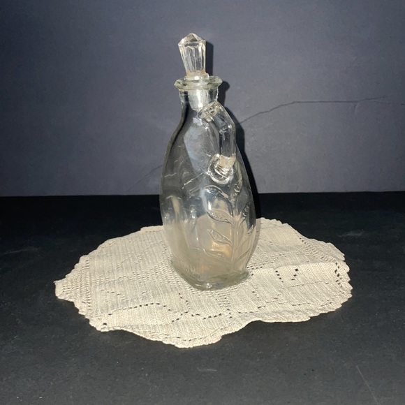8 FL OZ Glass Cruet Syrup Decanter Bottle Stopper Vintage - Picture 6 of 12